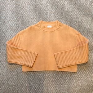 H&M Orange Ribbed Sweater